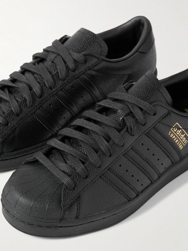 Superstar Vintage Full-Grain Leather and Rubber Sneakers - CU Superstar Vintage Full-Grain Leather and Rubber Sneakers - CU