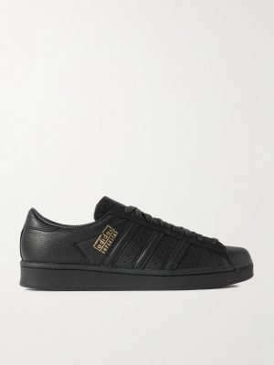 Superstar Vintage Full-Grain Leather and Rubber Sneakers