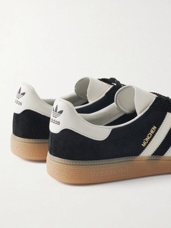 Muenchen Leather-Trimmed Suede Sneakers - CU Muenchen Leather-Trimmed Suede Sneakers - CU