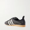 Japan Suede-Trimmed Leather Sneakers - BK Japan Suede-Trimmed Leather Sneakers - BK