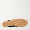 Japan Suede-Trimmed Leather Sneakers - E1 Japan Suede-Trimmed Leather Sneakers - E1