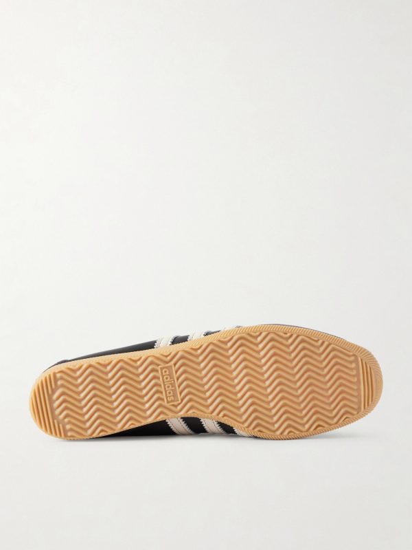 Japan Suede-Trimmed Leather Sneakers - E1 Japan Suede-Trimmed Leather Sneakers - E1