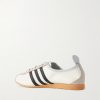 Japan Suede-Trimmed Leather Sneakers - BK Japan Suede-Trimmed Leather Sneakers - BK
