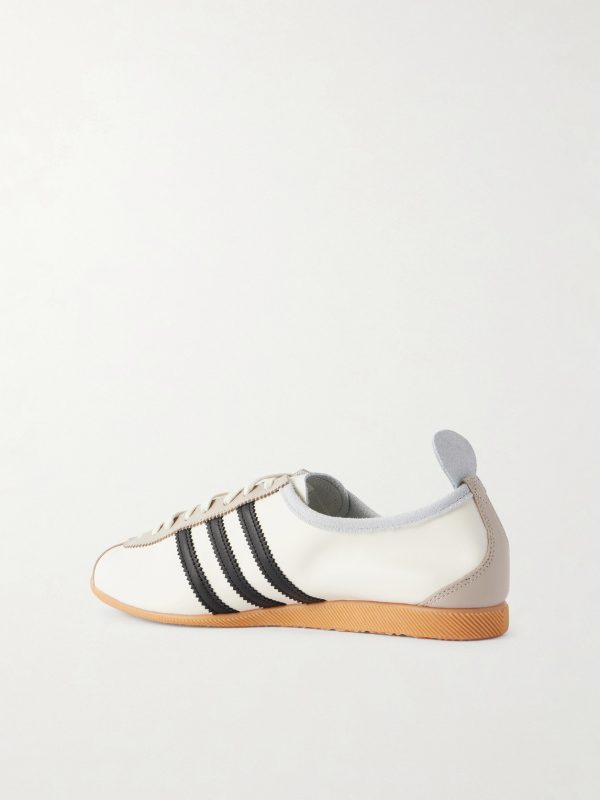 Japan Suede-Trimmed Leather Sneakers - BK Japan Suede-Trimmed Leather Sneakers - BK