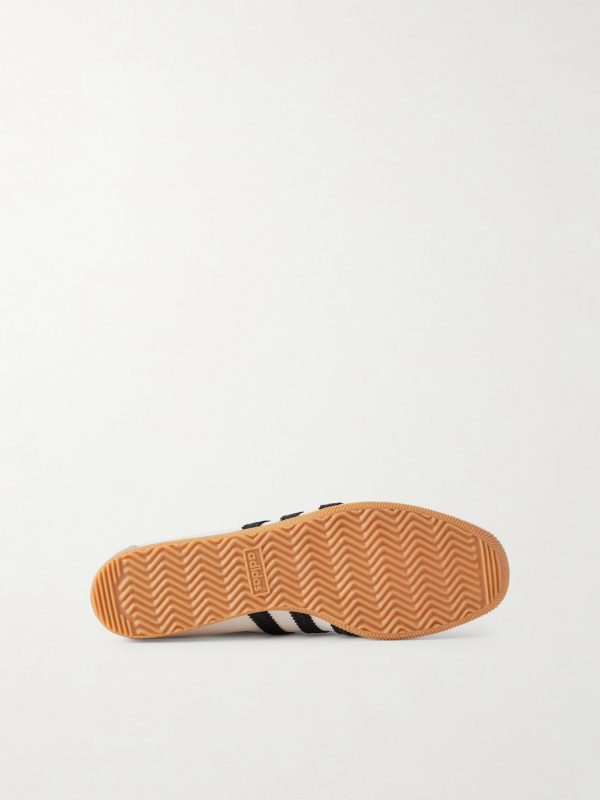 Japan Suede-Trimmed Leather Sneakers - E1 Japan Suede-Trimmed Leather Sneakers - E1