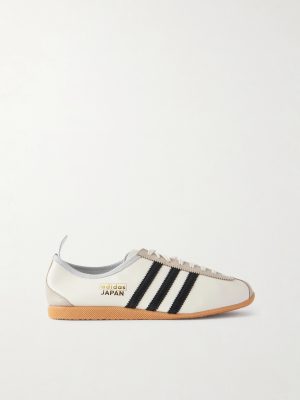 Japan Suede-Trimmed Leather Sneakers Japan Suede-Trimmed Leather Sneakers
