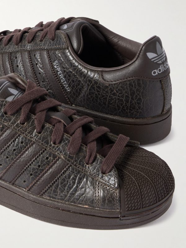 Superstar II Full-Grain Leather and Rubber Sneakers - CU