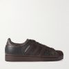 Superstar II Full-Grain Leather and Rubber Sneakers