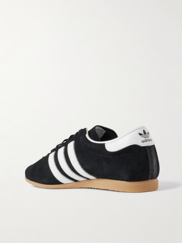Paris Leather-Trimmed Suede Sneakers - BK