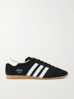 Paris Leather-Trimmed Suede Sneakers Paris Leather-Trimmed Suede Sneakers