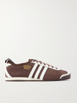 Italia 60s Leather-Trimmed Suede Sneakers Italia 60s Leather-Trimmed Suede Sneakers