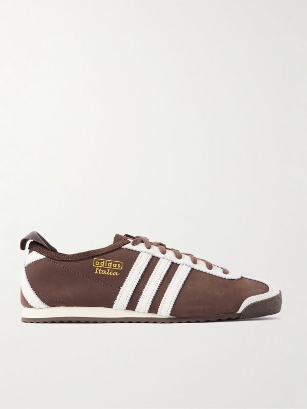Italia 60s Leather-Trimmed Suede Sneakers Italia 60s Leather-Trimmed Suede Sneakers