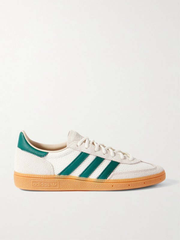 Handball Spezial Leather-Trimmed Suede and Mesh Sneakers