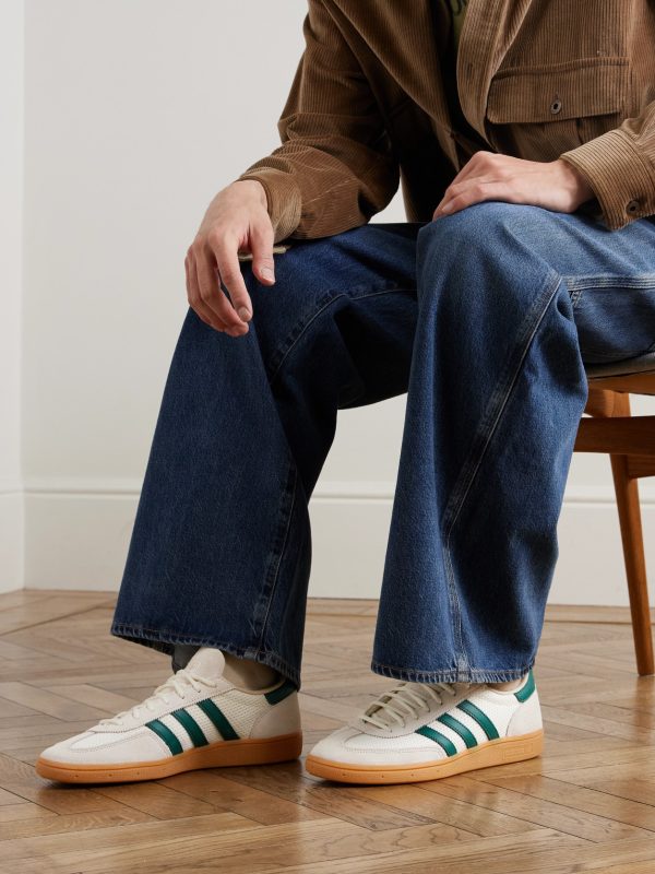 Handball Spezial Leather-Trimmed Suede and Mesh Sneakers - OU