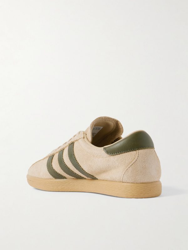 Tobacco Gruen Leather-Trimmed Suede Sneakers - BK Tobacco Gruen Leather-Trimmed Suede Sneakers - BK