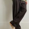 Tobacco Gruen Leather-Trimmed Suede Sneakers - OU Tobacco Gruen Leather-Trimmed Suede Sneakers - OU