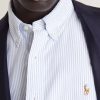 Button-Down Collar Logo-Embroidered Striped Cotton Oxford Shirt - CU Button-Down Collar Logo-Embroidered Striped Cotton Oxford Shirt - CU