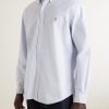 Button-Down Collar Logo-Embroidered Striped Cotton Oxford Shirt - FR Button-Down Collar Logo-Embroidered Striped Cotton Oxford Shirt - FR