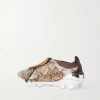 + Wales Bonner Predator Elite FT FG Snake-Effect Leather-Trimmed Coated Sneakers - BK