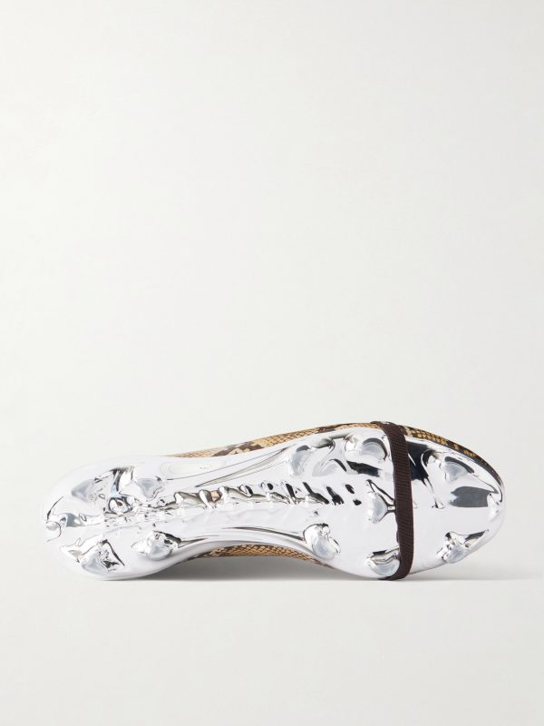 + Wales Bonner Predator Elite FT FG Snake-Effect Leather-Trimmed Coated Sneakers - E1