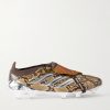 + Wales Bonner Predator Elite FT FG Snake-Effect Leather-Trimmed Coated Sneakers