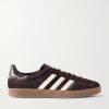 + Wales Bonner Leather-Trimmed Calf Hair Sneakers + Wales Bonner Leather-Trimmed Calf Hair Sneakers