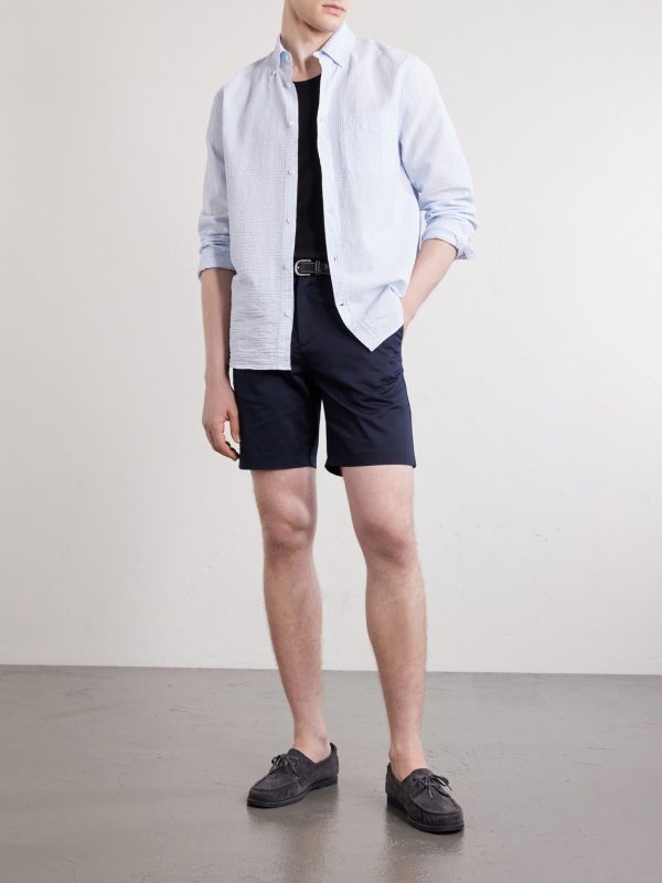 Cotton-Canvas Bermuda Shorts - OU Cotton-Canvas Bermuda Shorts - OU