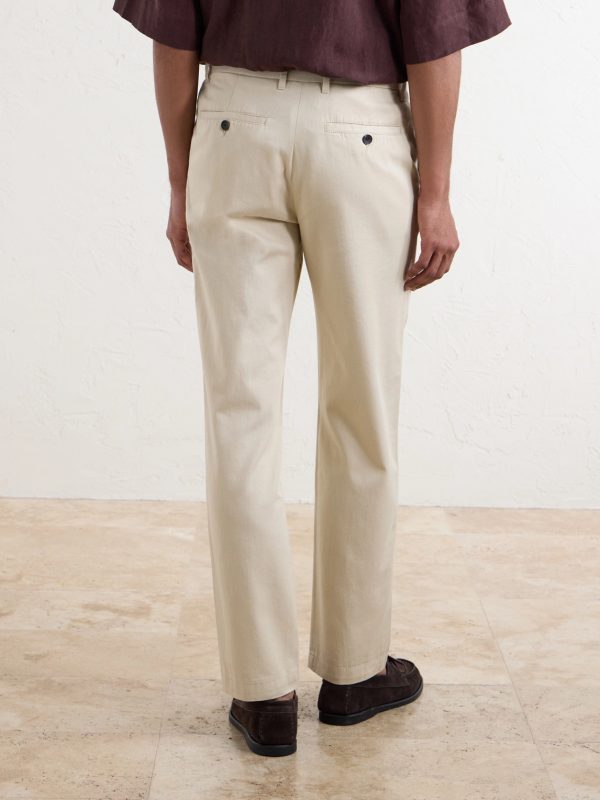 Samuel Straight-Leg Organic Cotton Chinos - BK Samuel Straight-Leg Organic Cotton Chinos - BK