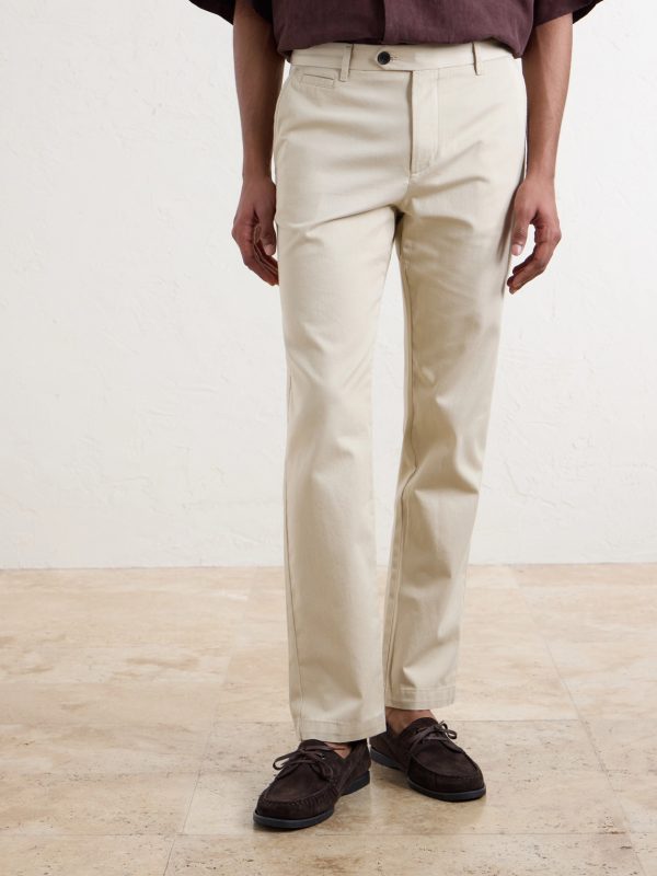 Samuel Straight-Leg Organic Cotton Chinos - FR Samuel Straight-Leg Organic Cotton Chinos - FR