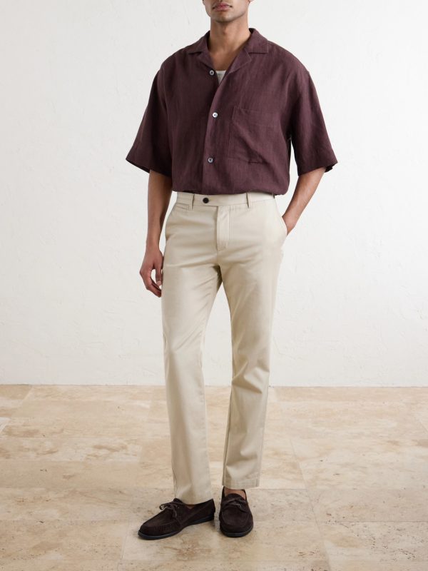 Samuel Straight-Leg Organic Cotton Chinos - OU Samuel Straight-Leg Organic Cotton Chinos - OU