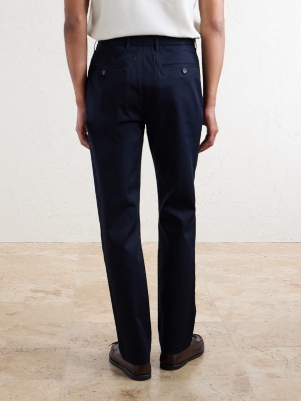 Samuel Straight-Leg Organic Cotton Chinos - BK Samuel Straight-Leg Organic Cotton Chinos - BK