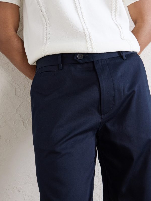 Samuel Straight-Leg Organic Cotton Chinos - CU Samuel Straight-Leg Organic Cotton Chinos - CU