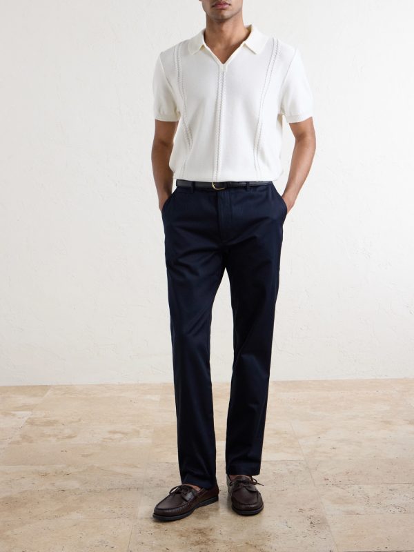Samuel Straight-Leg Organic Cotton Chinos - OU Samuel Straight-Leg Organic Cotton Chinos - OU