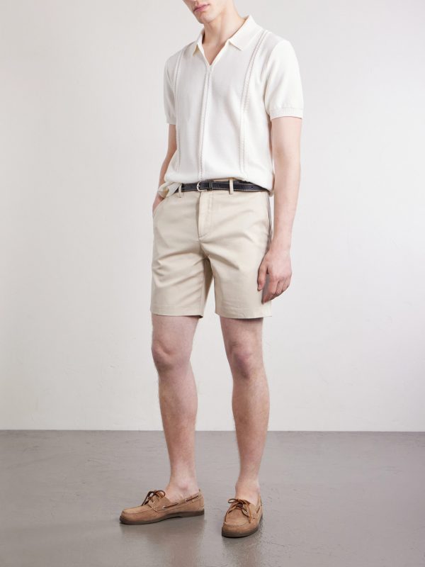 Straight-Leg Cotton-Canvas Bermuda Shorts - OU Straight-Leg Cotton-Canvas Bermuda Shorts - OU