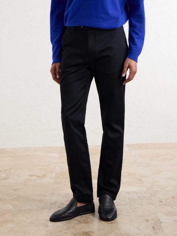 Samuel Straight-Leg Organic Cotton Chinos - BK Samuel Straight-Leg Organic Cotton Chinos - BK