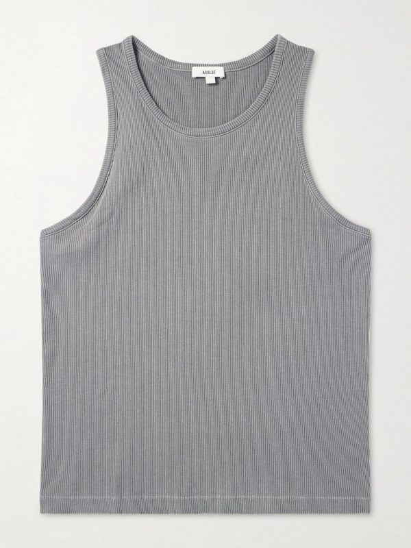 Viggo Ribbed Stretch Organic Cotton and TENCEL™ Lyocell-Blend Tank Top