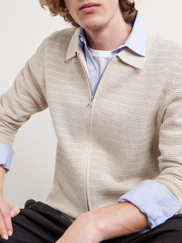 Gustav Organic Cotton Zip-Up Cardigan - CU Gustav Organic Cotton Zip-Up Cardigan - CU