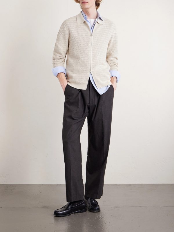 Gustav Organic Cotton Zip-Up Cardigan - OU Gustav Organic Cotton Zip-Up Cardigan - OU