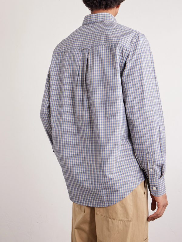 Colby 50024 Button-Down Collar Checked Cotton Shirt - BK Colby 50024 Button-Down Collar Checked Cotton Shirt - BK