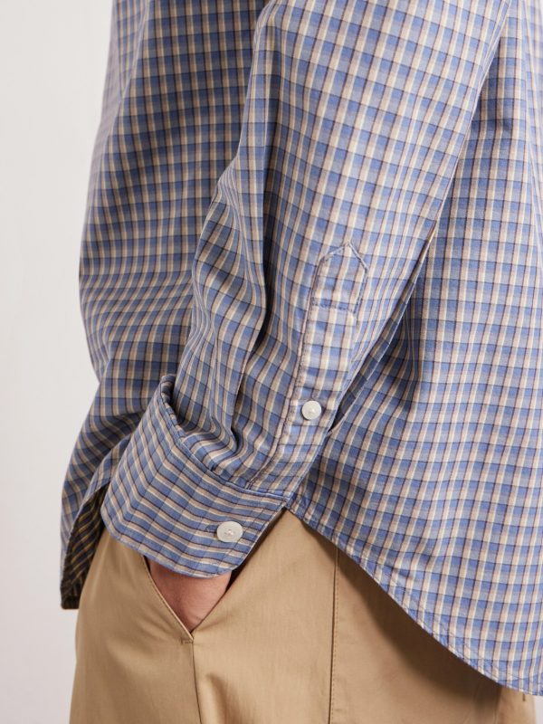 Colby 50024 Button-Down Collar Checked Cotton Shirt - CU Colby 50024 Button-Down Collar Checked Cotton Shirt - CU