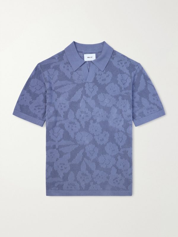 Ryan Flower 60019 Knitted Cotton Polo Shirt