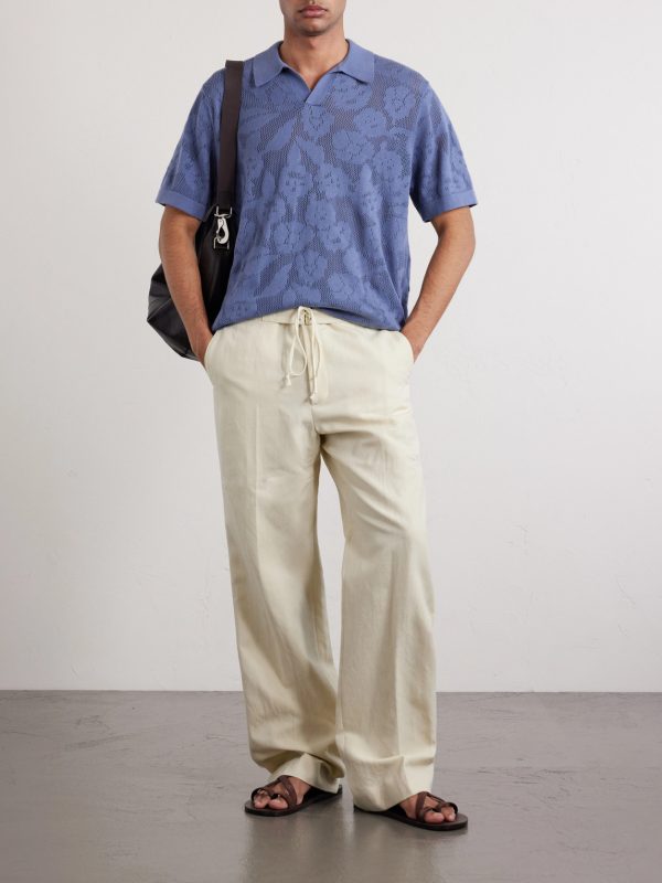 Ryan Flower 60019 Knitted Cotton Polo Shirt - OU