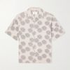 Ole 5396 Camp-Collar Printed Linen and Cotton-Blend Shirt Ole 5396 Camp-Collar Printed Linen and Cotton-Blend Shirt
