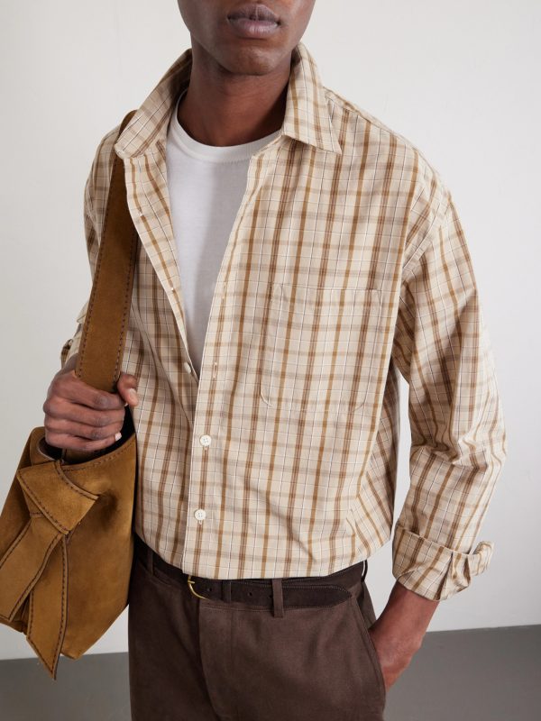 Deon 50035 Checked Organic Cotton-Poplin Shirt - CU Deon 50035 Checked Organic Cotton-Poplin Shirt - CU