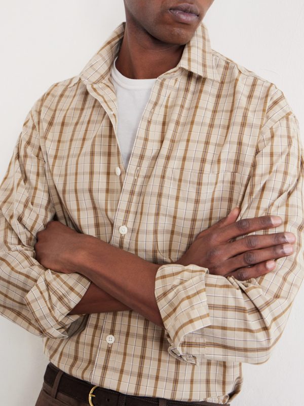 Deon 50035 Checked Organic Cotton-Poplin Shirt - E1 Deon 50035 Checked Organic Cotton-Poplin Shirt - E1