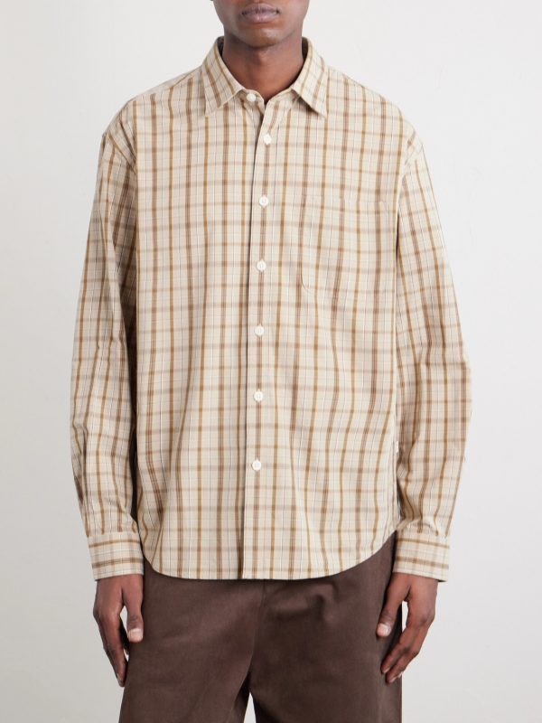 Deon 50035 Checked Organic Cotton-Poplin Shirt - FR Deon 50035 Checked Organic Cotton-Poplin Shirt - FR