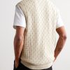 Reece 6600 Pointelle-Knit Organic Cotton Vest - BK