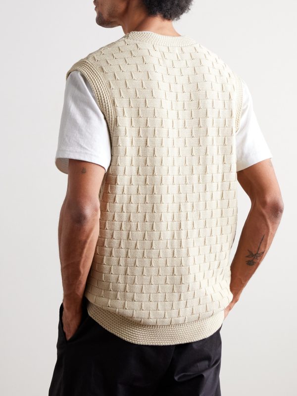 Reece 6600 Pointelle-Knit Organic Cotton Vest - BK
