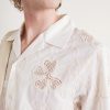 Ben 50049 Camp-Collar Embroidered Organic Cotton-Poplin Shirt - CU Ben 50049 Camp-Collar Embroidered Organic Cotton-Poplin Shirt - CU