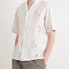 Ben 50049 Camp-Collar Embroidered Organic Cotton-Poplin Shirt - FR Ben 50049 Camp-Collar Embroidered Organic Cotton-Poplin Shirt - FR
